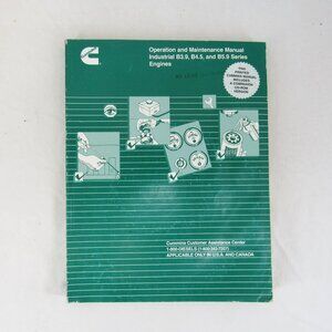 Cummins Operation and Maintenance Manual Industrial B3.9 B4.5 B5.9 Series Engine